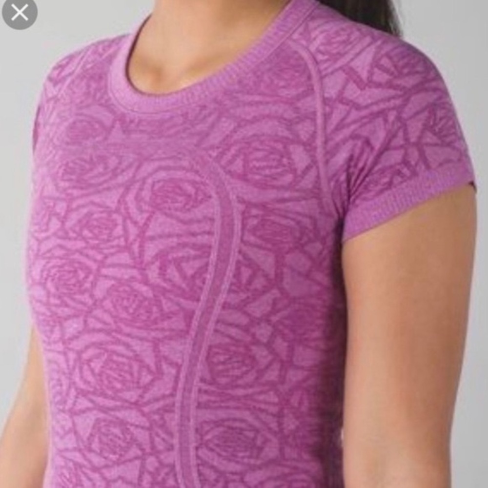 Purple rose lululemon swiftly sz6
